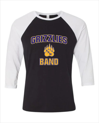 Northwest Grizzlies Band # 1 Women's Baseball T-Shirt