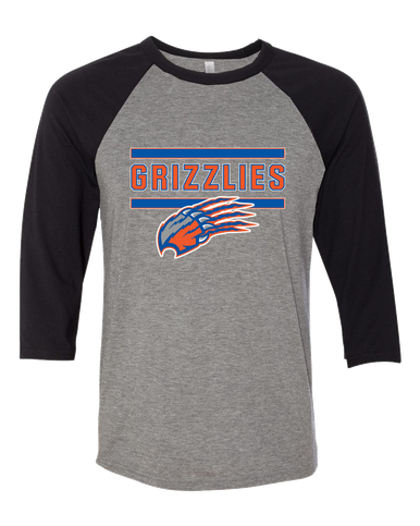 Grand Oaks Grizzlies Claw Mascot #5 Women's Baseball T-Shirt