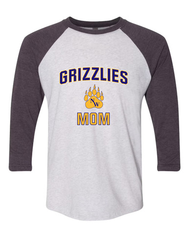 Northwest Grizzlies Mom Women's Baseball T-Shirt