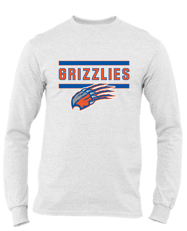 Grand Oaks Grizzlies Claw Mascot #5 Men's LS T-Shirt