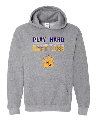 Northwest Grizzlies Play Hard, Can't Lose Men's Hoodie
