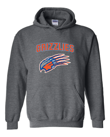 Grand Oaks Grizzlies Claw Mascot #6 Men's Hoodie
