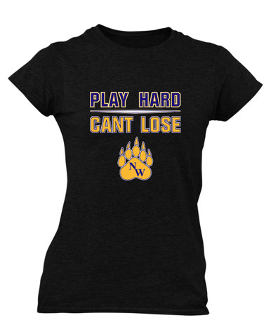 Northwest Grizzlies Play Hard, Can't Lose Women's Premium SS T-Shirt