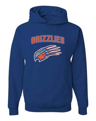 Grand Oaks Grizzlies Claw Mascot #6 Men's Premium Hoodie