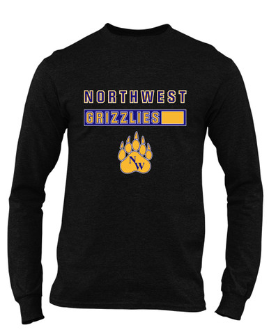 Northwest Grizzlies Mascot #7 Men's LS T-Shirt