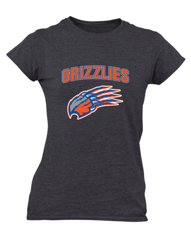 Grand Oaks Grizzlies Claw Mascot #6 Women's Premium SS T-Shirt