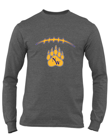 Northwest Grizzlies Football #2 Men's LS T-Shirt