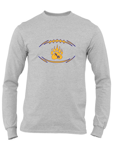 Northwest Grizzlies Football #3 Men's LS T-Shirt