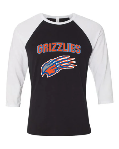 Grand Oaks Grizzlies Claw Mascot #6 Men's Baseball T-Shirt