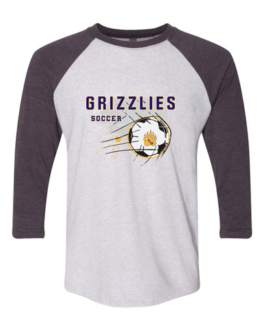 Northwest Grizzlies Soccer #2 Women's Baseball T-Shirt