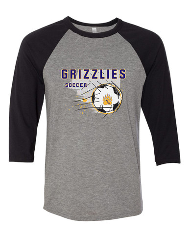 Northwest Grizzlies Soccer #2 Men's Baseball T-Shirt