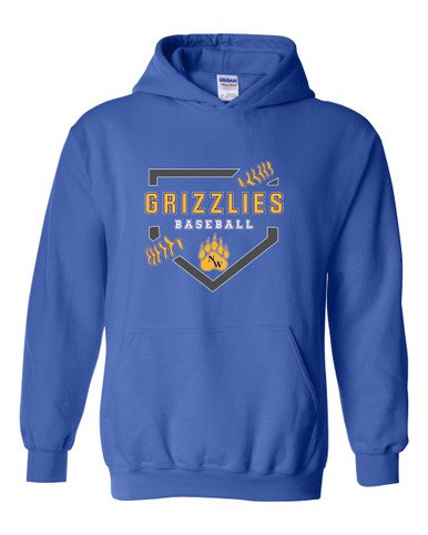 Northwest Grizzlies Baseball #2 Men's Hoodie