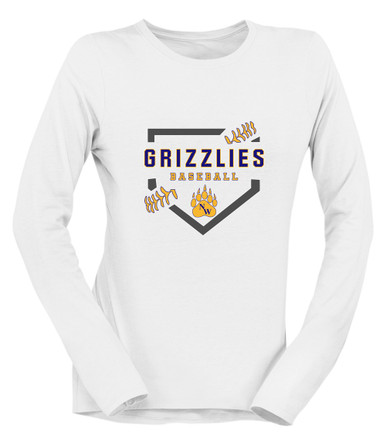 Northwest Grizzlies Baseball #2 Women's LS T-Shirt