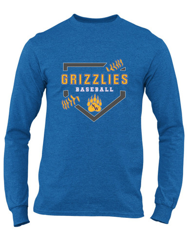 Northwest Grizzlies Baseball #2 Men's LS T-Shirt