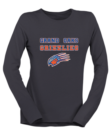 Grand Oaks Grizzlies Claw Spirit Women's Premium LS T-Shirt