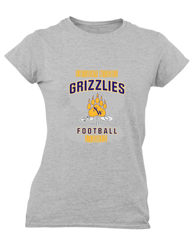 Northwest Grizzlies Football #6 Women's SS T-Shirt