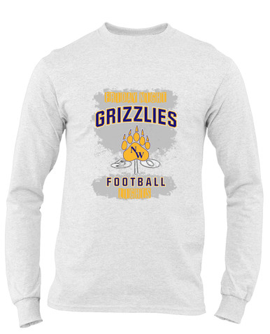 Northwest Grizzlies Football #6 Men's Premium LS T-Shirt