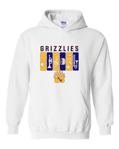 Northwest Grizzlies Band # 2 Men's Hoodie