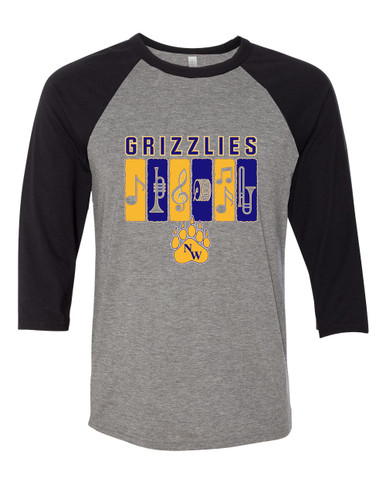 Northwest Grizzlies Band # 2 Women's Baseball T-Shirt