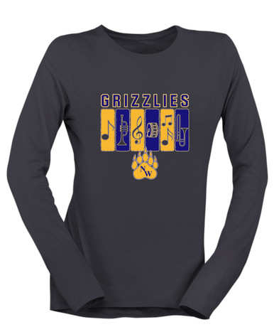 Northwest Grizzlies Band # 2 Women's LS T-Shirt