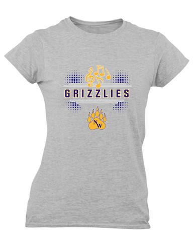 Northwest Grizzlies Band # 3 Women's SS T-Shirt