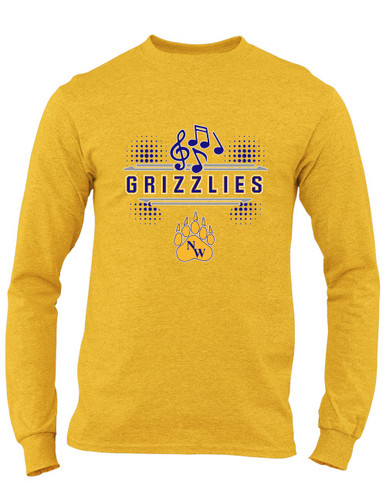 Northwest Grizzlies Band # 3 Men's LS T-Shirt