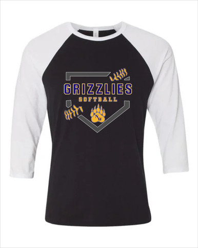 Northwest Grizzlies Softball #2 Women's Baseball T-Shirt