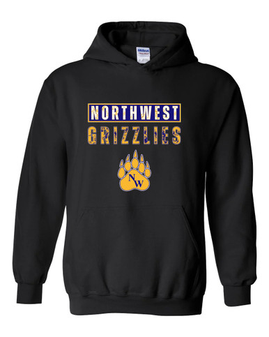 Northwest Grizzlies Mascot #9 Men's Hoodie