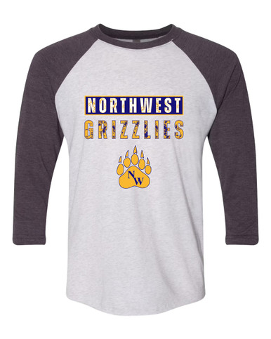 Northwest Grizzlies Mascot #9 Men's Baseball T-Shirt