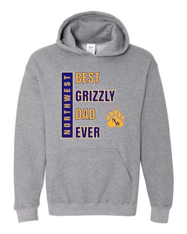 Northwest Grizzlies Best Grizzly Dad Men's Hoodie