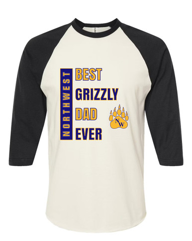 Northwest Grizzlies Best Grizzly Dad Men's Baseball T-Shirt