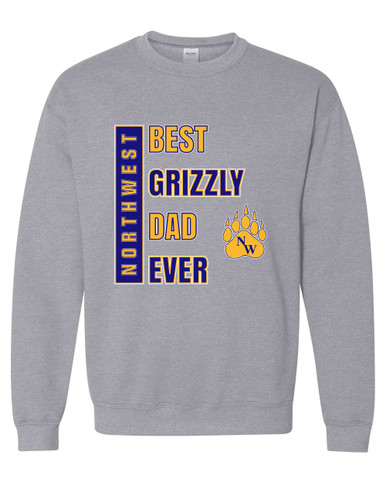 Northwest Grizzlies Best Grizzly Dad Men's Sweatshirt