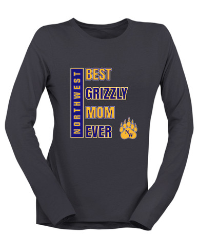 Northwest Grizzlies Best Grizzly Mom Women's LS T-Shirt