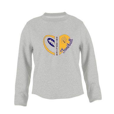 Northwest Grizzlies Heart Football Women's Sweatshirt