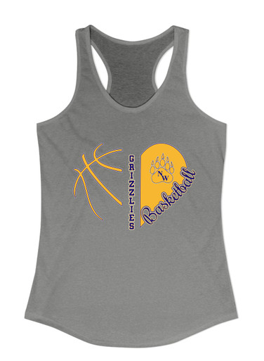 Northwest Grizzlies Heart Basketball Women's Tank Top