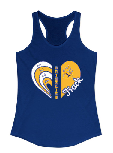 Northwest Grizzlies Heart Track Women's Tank Top