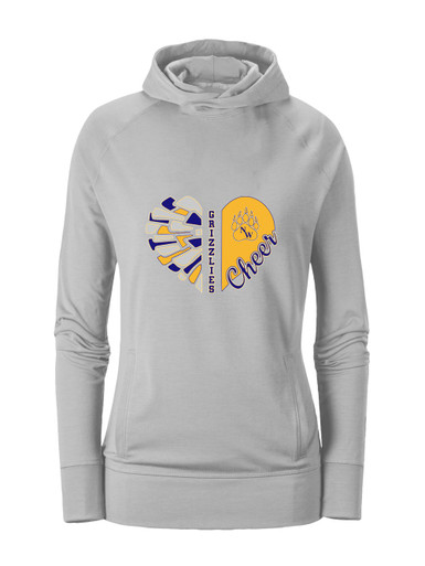 Northwest Grizzlies Heart Cheer Women's Hoodie