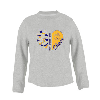 Northwest Grizzlies Heart Cheer Women's Sweatshirt