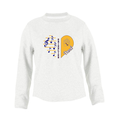 Northwest Grizzlies Heart Band Women's Sweatshirt