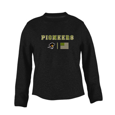 Simi Valley Pioneers Camo Flag Women's Sweatshirt