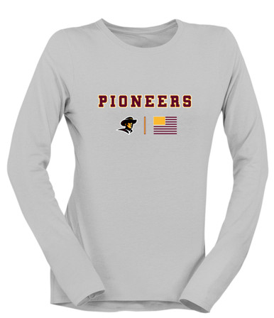 Simi Valley Pioneers Team Colors Flag Women's LS T-Shirt