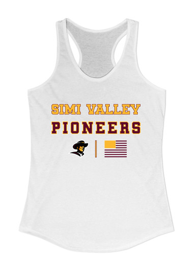 Simi Valley Pioneers Spirit Flag Women's Tank Top
