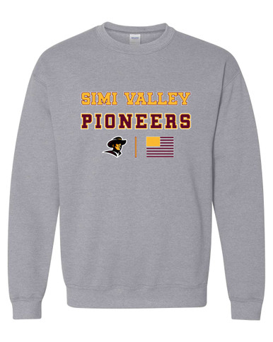 Simi Valley Pioneers Spirit Flag Men's Sweatshirt