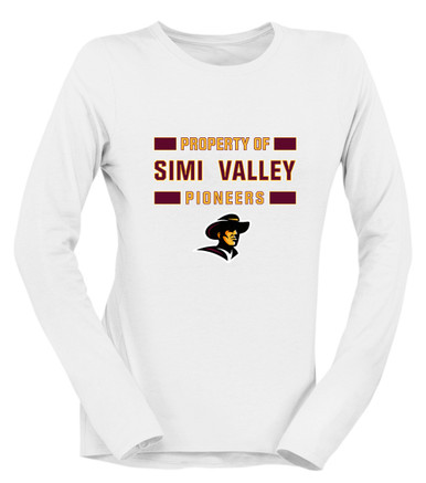 Simi Valley Pioneers Property Of Women's Premium LS T-Shirt
