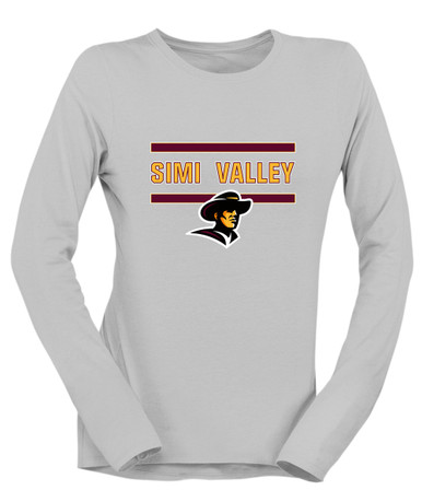 Simi Valley Pioneers Mascot #4 Women's LS T-Shirt