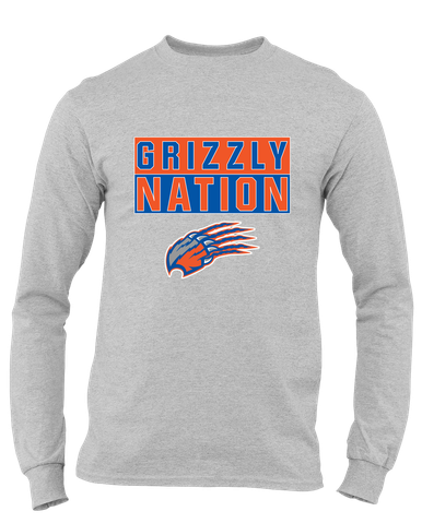 Grand Oaks Grizzlies Claw Nation #1 Men's Premium LS T-Shirt