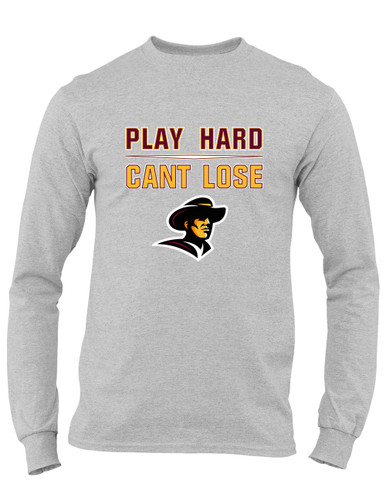 Simi Valley Pioneers Play Hard, Can't Lose Men's LS T-Shirt