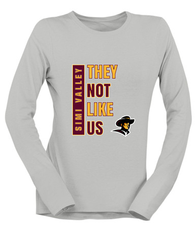 Simi Valley Pioneers They Not Like Us #1 Women's Premium LS T-Shirt