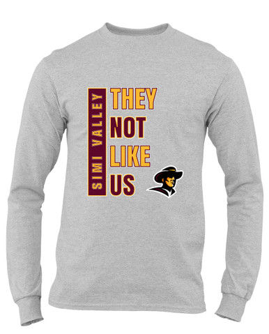 Simi Valley Pioneers They Not Like Us #1 Men's Premium LS T-Shirt