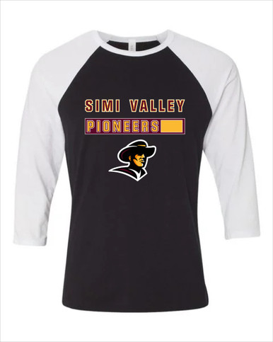 Simi Valley Pioneers Mascot #7 Women's Baseball T-Shirt